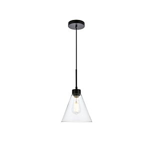 Mera 1-Light Pendant in Black