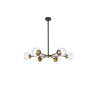 Briggs 6-Light Pendant in black