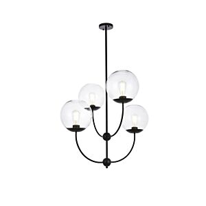 Lennon 4-Light Pendant in black