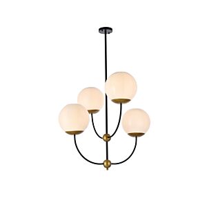 Lennon 4-Light Pendant in black