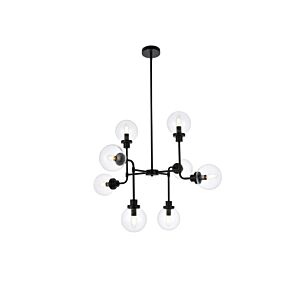 Hanson 8-Light Pendant in Black