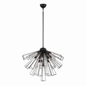 Dendelio  Chandelier in Black by Eurofase