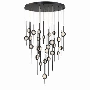 Barletta LED Chandelier in Black by Eurofase