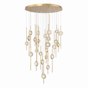 Barletta LED Chandelier in Brass by Eurofase