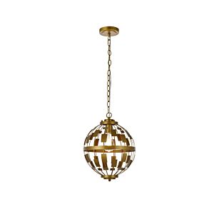 Levante 1-Light Pendant in Brass