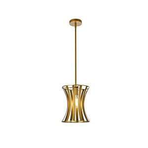 Lily 1-Light Pendant in Brass