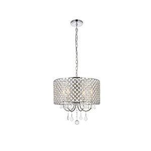 Elise 4-Light Pendant in chrome