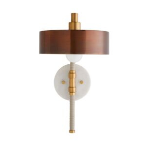 Aaron One Light Wall Sconce in Heritage Brass by Arteriors