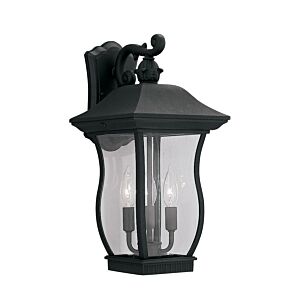 Chelsea 3-Light Wall Lantern in Black