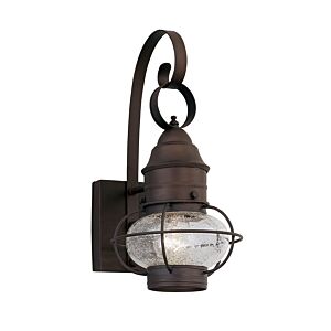 Nantucket 1-Light Wall Lantern in Rustique