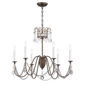 Maxim Lighting Plumette 6-Light Chandelier with Crystal