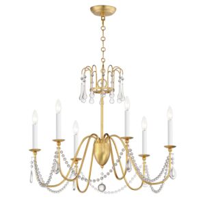 Maxim Lighting Plumette 6-Light Chandelier with Crystal