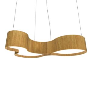 Organic LED Pendant in Louro Freijo