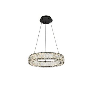 Monroe 1-Light LED Pendant in Black