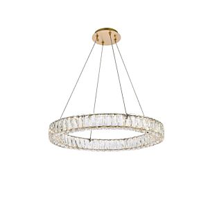 Monroe 1-Light LED Pendant in Gold