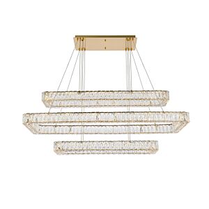 Monroe LED Pendant in Gold by Elegant Lighting