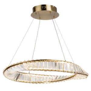 Stella LED Pendant in Brushed Brass by Artcraft