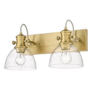 Hines BCB 2-Light Bathroom Vanity Light in Brushed Champagne Bronze