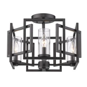 Marco BLK 4-Light Flush Mount in Matte Black