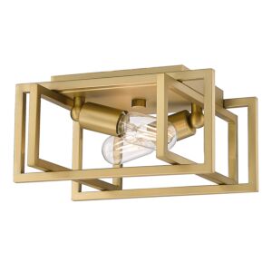 Tribeca BCB 2-Light Flush Mount in Brushed Champagne Bronze