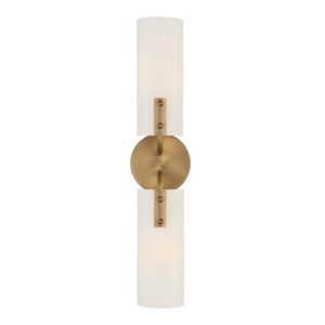 Manhasset 2-Light Wall Sconce in Old Satin Brass