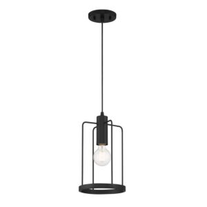 Tafo 1-Light Pendant in Matte Black