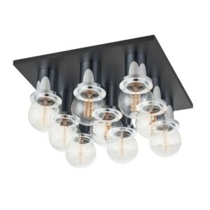 Brandi  Flush Mount in Polished Chrome Soft Black by Mitzi