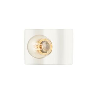 Jillian  Bathroom Vanity Light in Ceramic White by Mitzi