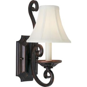Manor Wall Sconce with Fabric Shade