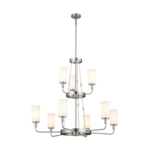 Vetivene Nine Light Chandelier in Classic Pewter by Kichler