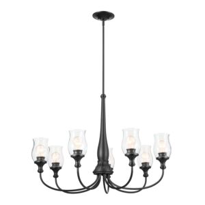 Melis 7-Light Chandelier in Black