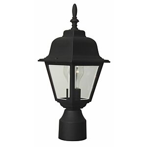 Coach Lights Cast One Light Post Mount in Textured Black by Craftmade