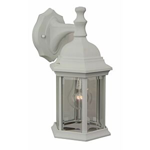 Craftmade Hex Style 12" Outdoor Wall Light in Textured White