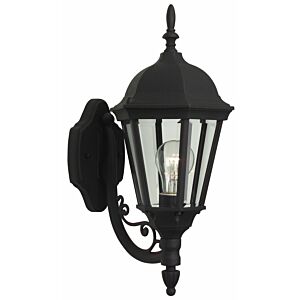 Craftmade Straight Glass 18" Outdoor Wall Light in Textured Matte Black