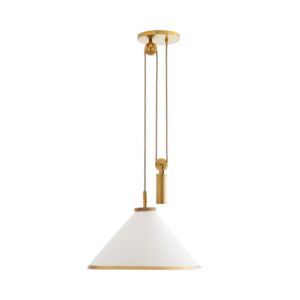 Norfolk One Light Pendant in White by Arteriors