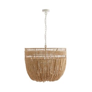 Nina Six Light Chandelier in Natural by Arteriors