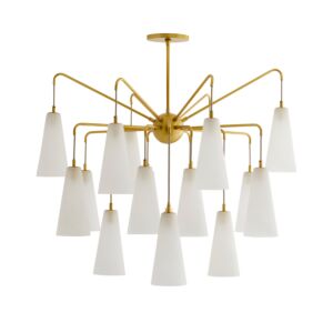 Mika 18 Light Chandelier in Opal Swirl by Arteriors