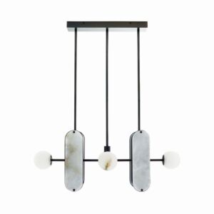 Maradona LED Pendant in White by Arteriors