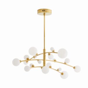 Maser LED Chandelier in Antique Brass by Arteriors