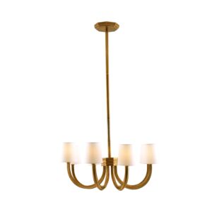 Gaetano Eight Light Chandelier in Vintage Brass by Arteriors