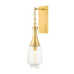 Southold 1-Light Wall Sconce in Aged Brass