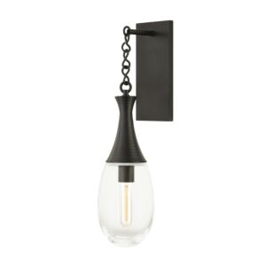 Southold One Light Wall Sconce in Black Brass by Hudson Valley