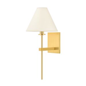 Graham One Light Wall Sconce in Aged Brass by Hudson Valley