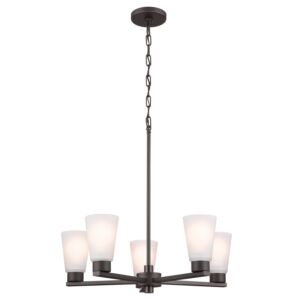 Stamos 5-Light Chandelier in Olde Bronze