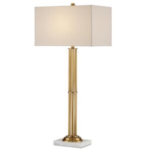 Allegory  Table Lamp in Antique Brass Natural by Currey and Company