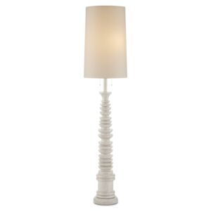 Phyllis Morris  Floor Lamp in Whitewash by Currey and Company