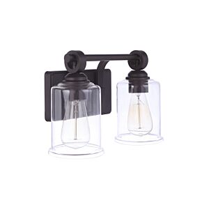 Craftmade Romero 2-Light Bathroom Vanity Light in Espresso