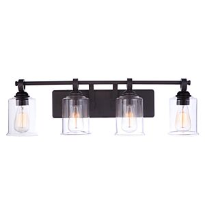 Craftmade Romero 4-Light Bathroom Vanity Light in Espresso