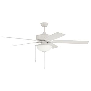 Craftmade Outdoor Super Pro 2-Light Indoor Ceiling Fan in White