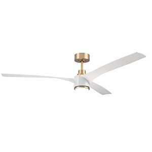 Phoebe 60"Ceiling Fan in Satin Brass by Craftmade